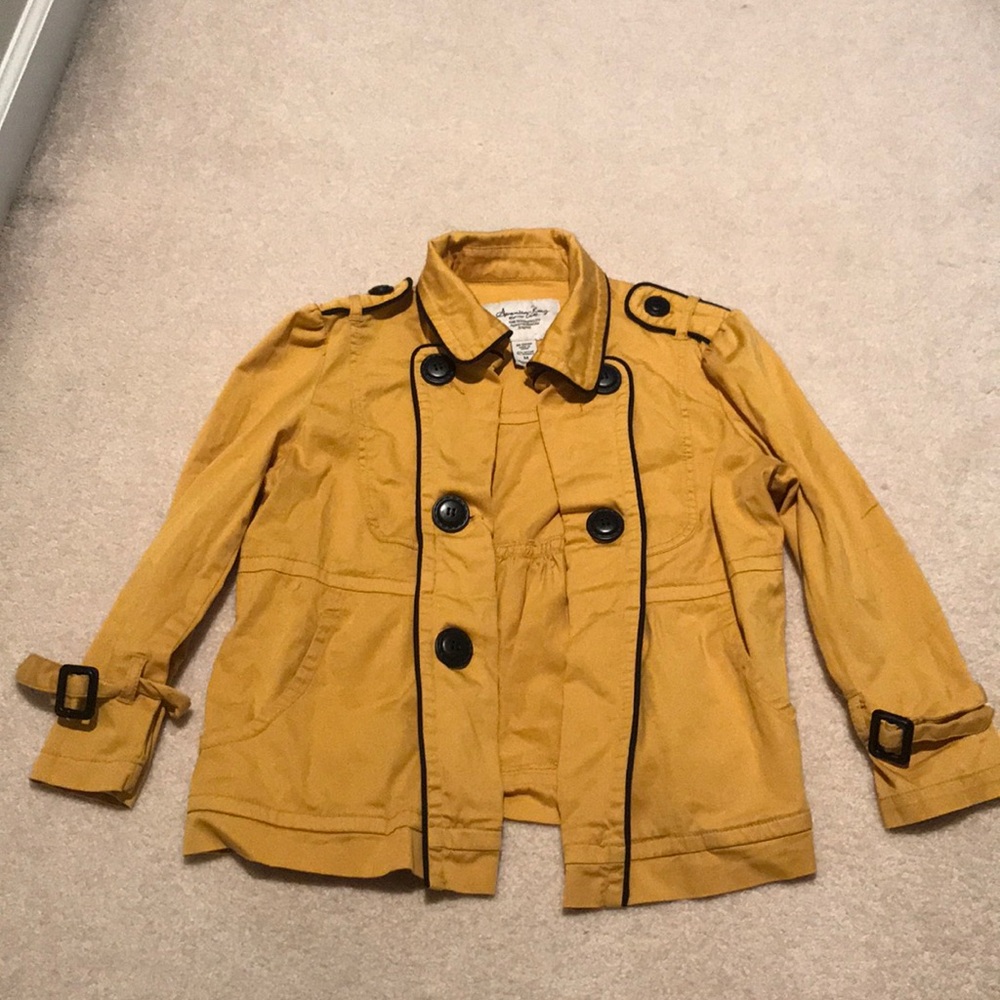 American Rag medium mustard yellow jacket
